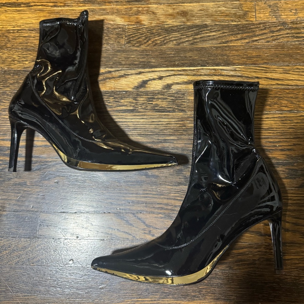 Giuseppe Zanotti Black Patent Leather Boots